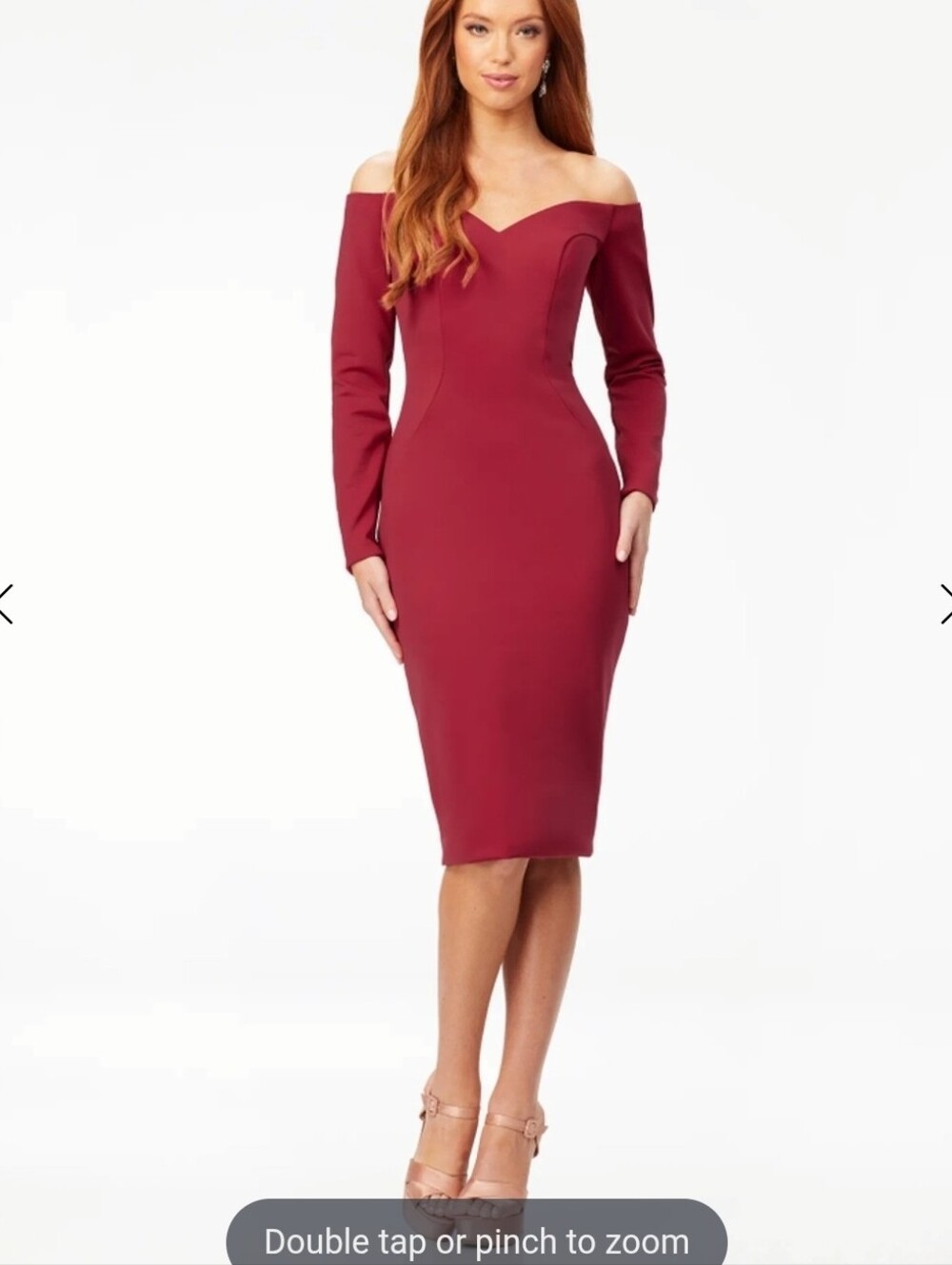 Ashley Lauren 4514 Burgundy Long Sleeve Sweetheart Cocktail Dress NWT